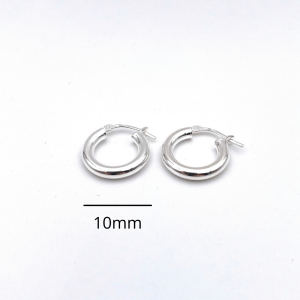 Sterling silver hoops